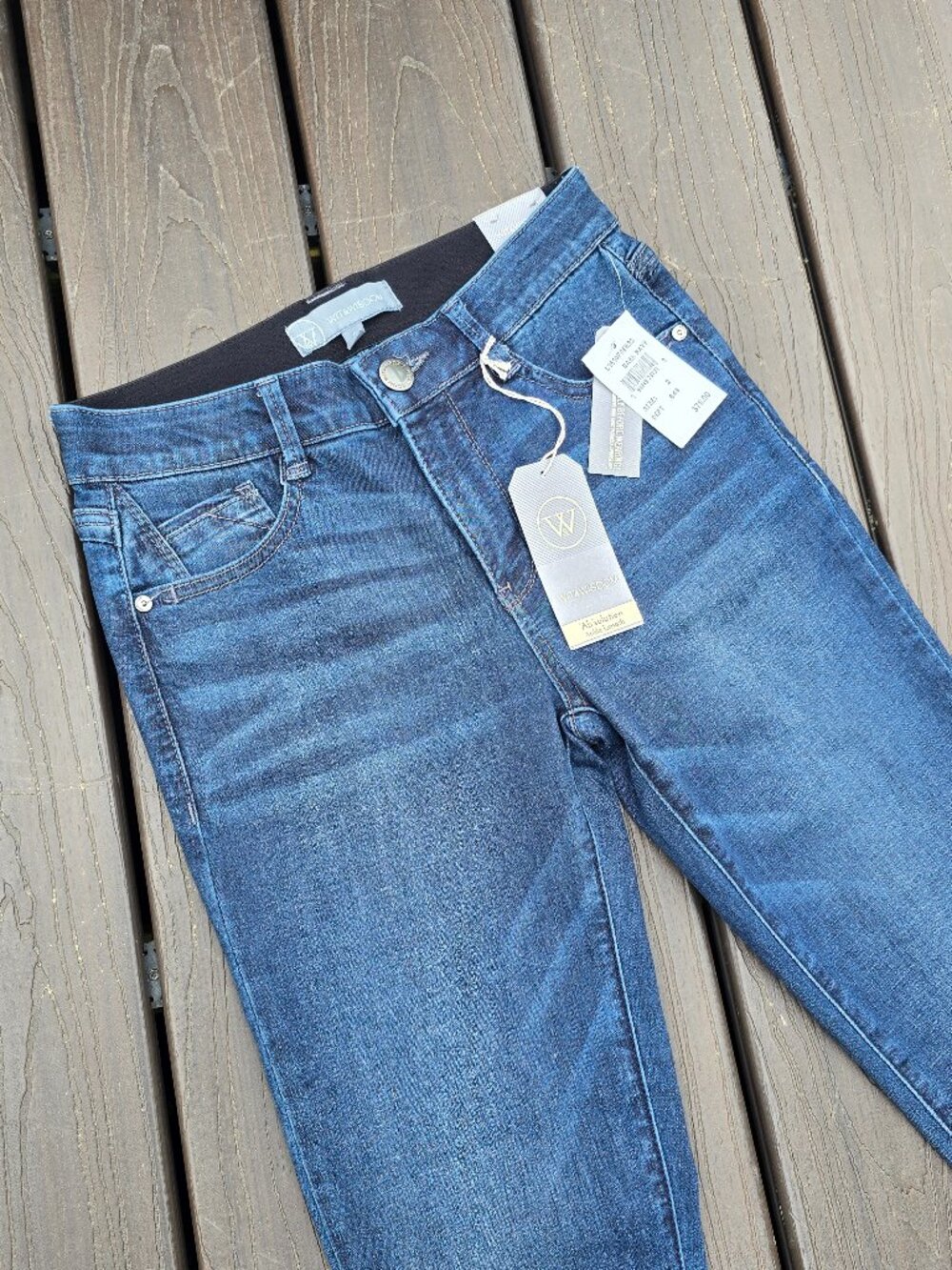 Wit & Wisdom Absolution jeans, size 2 in Dark Navy, NWT